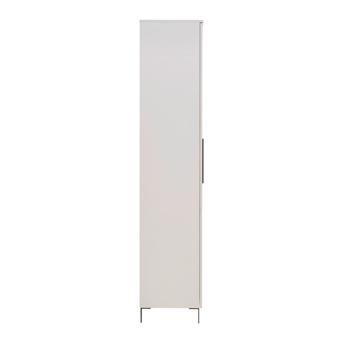 Vitrine GW-Fresno in Kaschmir - Kaschmir/Schwarz, Modern, Glas/Holzwerkstoff (60/193/40cm) - Premium Living