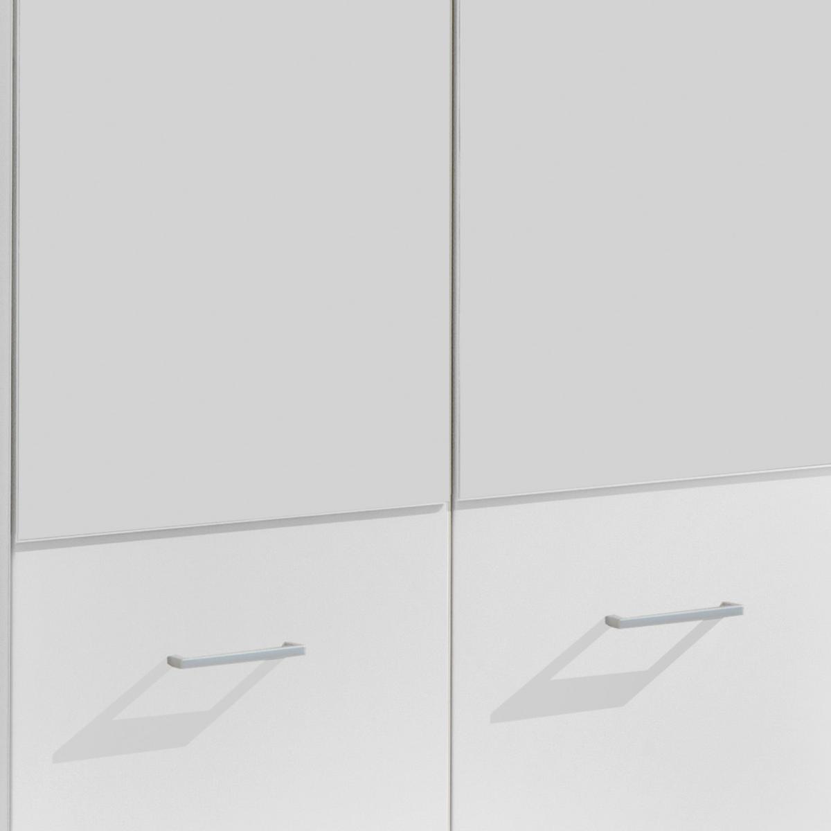 Ormar S Klasičnm Vratima Imago - bijela/boje aluminija, Konvencionalno, staklo/drvni materijal (90/199/58cm) - Modern Living