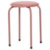 Stapelhocker in Rosa - Rosa, KONVENTIONELL, Textil/Metall (30/45/30cm) - Mömax