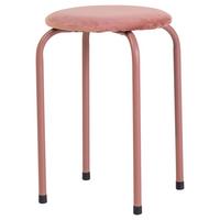 Stapelhocker in Rosa - Rosa, KONVENTIONELL, Textil/Metall (30/45/30cm) - Mömax