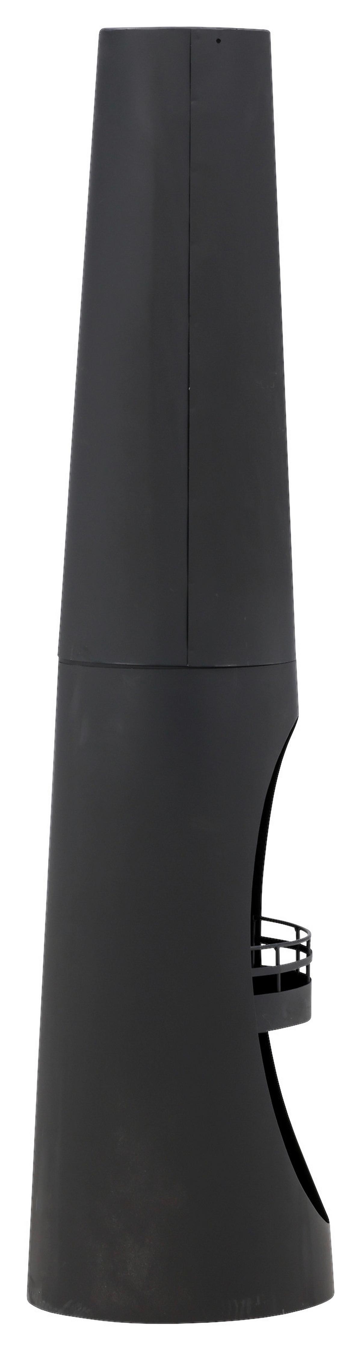 Feuerstelle Bastian ca. 33x135x33 cm Schwarz - Schwarz, KONVENTIONELL, Metall (33/135/33cm) - Gardenson
