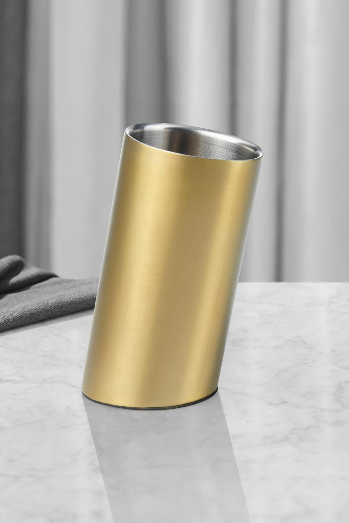 Posuda Za Hlađenje Boca Glamur - zlatne boje, Moderno, metal/plastika (12/23,5cm) - Premium Living