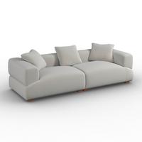 Sofa Talia - siva/smeđa, Moderno, drvo/tekstil (237/61/99cm) - Bessagi Home