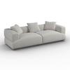 SOFFA TALIA - brun/grå, Modern, trä/textil (237/60,5/98cm) - Bessagi Home