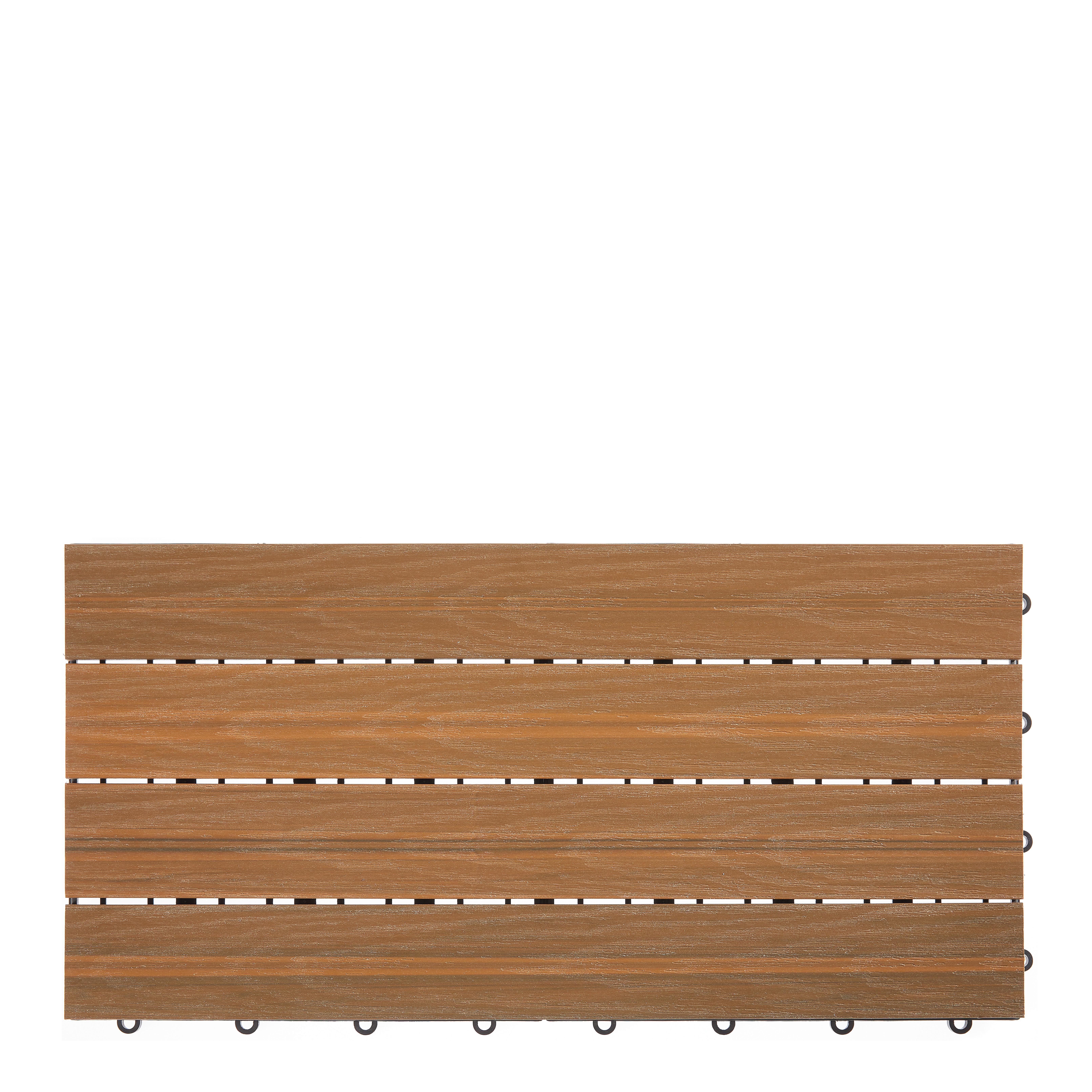 PŁYTKA TARASOWA WPC-FLIESE - kolor drewna tekowego, Basics, materiał drewnopochodny (30/60/2,4cm) - Ambia Garden