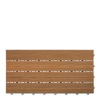 PŁYTKA TARASOWA WPC-FLIESE - kolor drewna tekowego, Basics, materiał drewnopochodny (30/60/2,4cm) - Ambia Garden