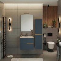 Element Ispod Umivaonika Eva - plava/divlji hrast, Moderno, drvni materijal (60/51/46cm)