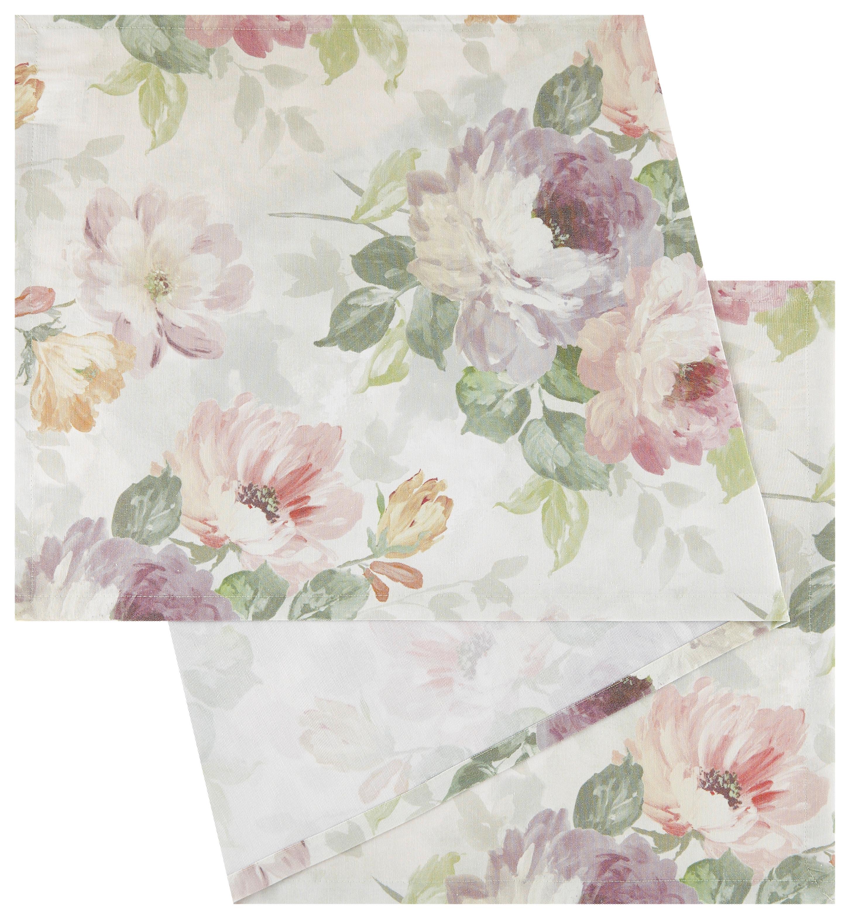 Tischläufer Steffi in Weiss ca. 45x150cm - Weiss, Romantik / Landhaus, Textil (45/150cm) - Mary's