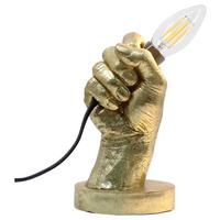 Szobor Hand - arany, Design, műanyag (11,5/9/19cm)