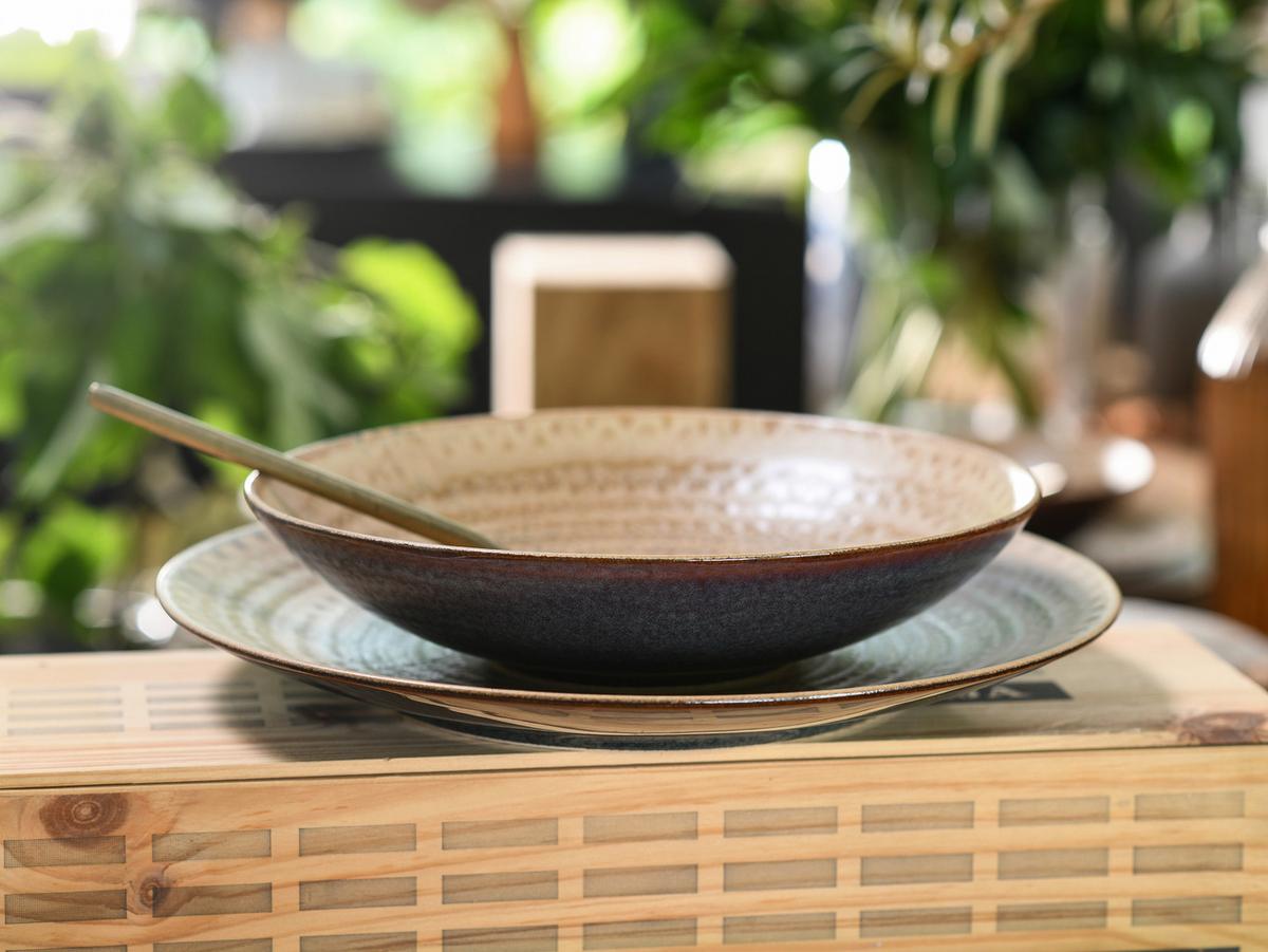 Jedilni Servis Neapel Sand, 12-Delni - rjava/peščene barve, Basics, keramika - Creatable