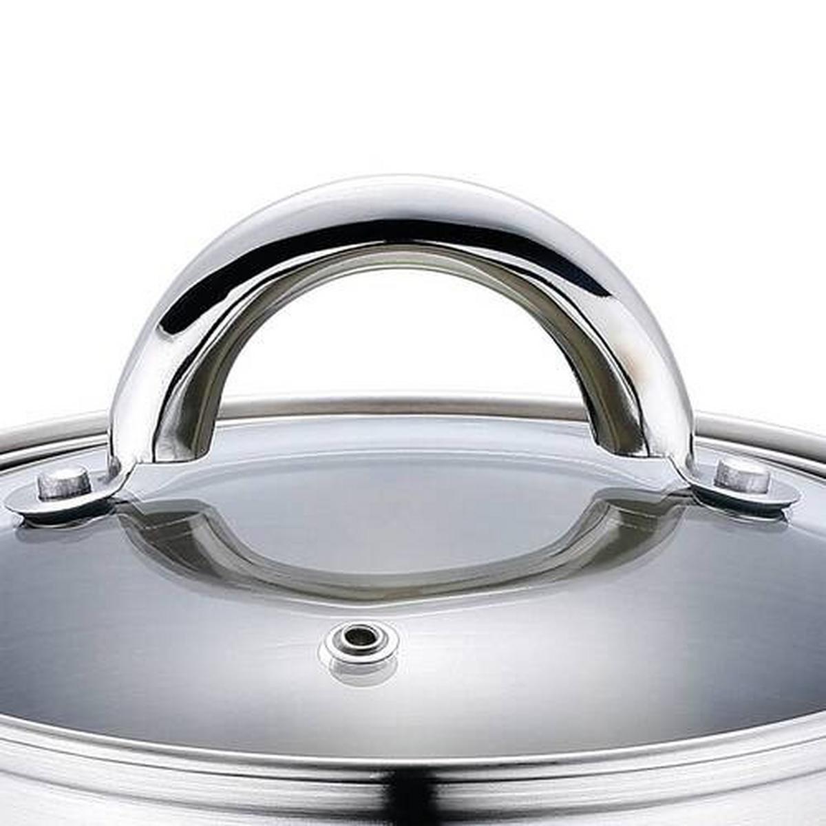 Kochtopset Jumbo, 12-teilig - Edelstahlfarben/Transparent, MODERN, Glas/Metall