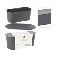 Kenyértartó Doboz Excellent - antracit, műanyag (39/19/16,3cm)