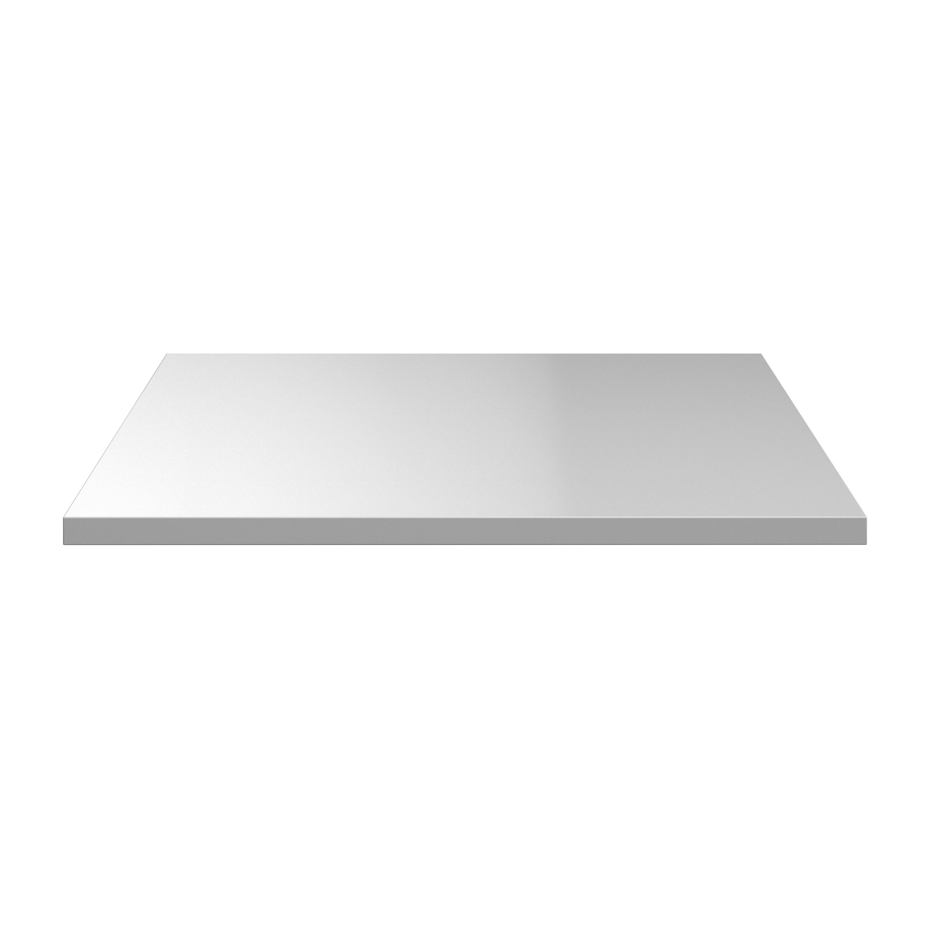 Gornja Ploča Unit - Elements - bijela visoki sjaj, Moderno, drvni materijal (45,6/42/1,6cm) - Based