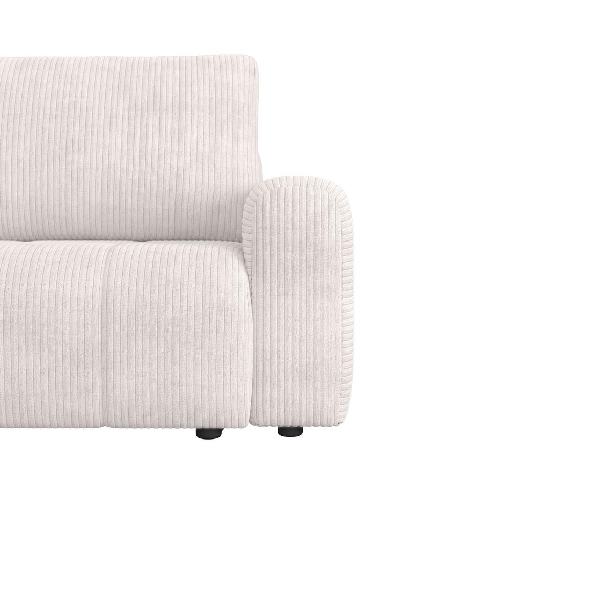 Canapea modulara GIA - alb, Modern, lemn/textil (261/197cm) - Bessagi Home