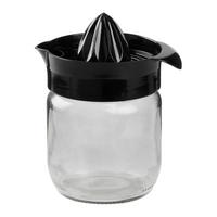 Zitronenpresse Olivia in Schwarz - Schwarz, MODERN, Glas/Kunststoff (11/8,5/13,7cm) - Mömax