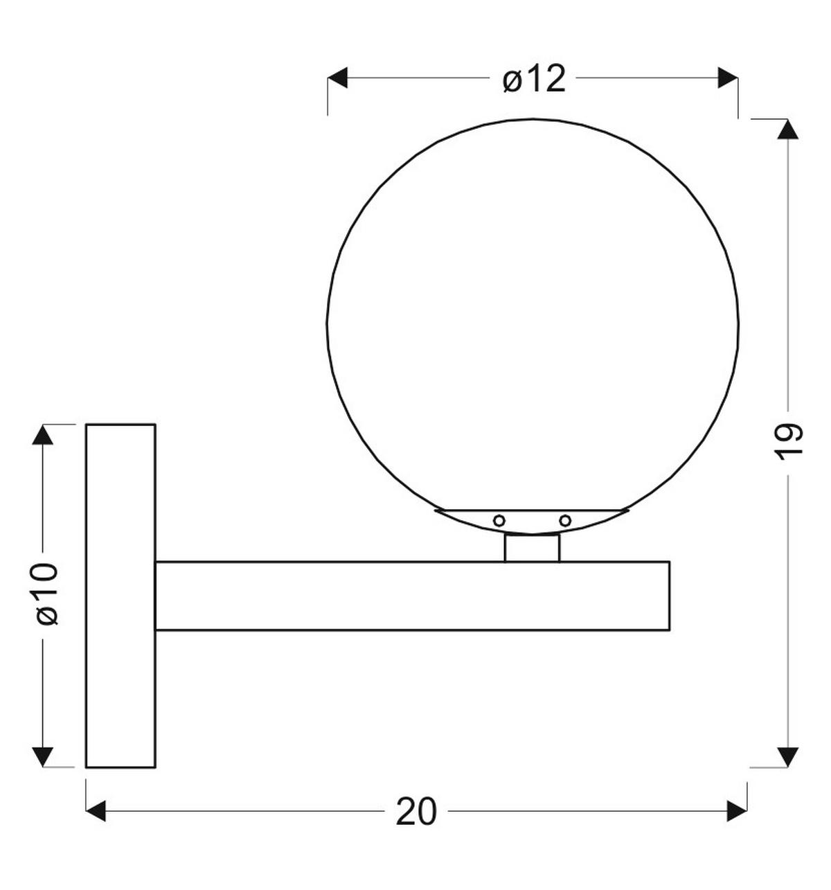 Svjetiljka Zidna 21-01221 Kama - bijela/zlatne boje, Konvencionalno, metal (20/12/19cm)