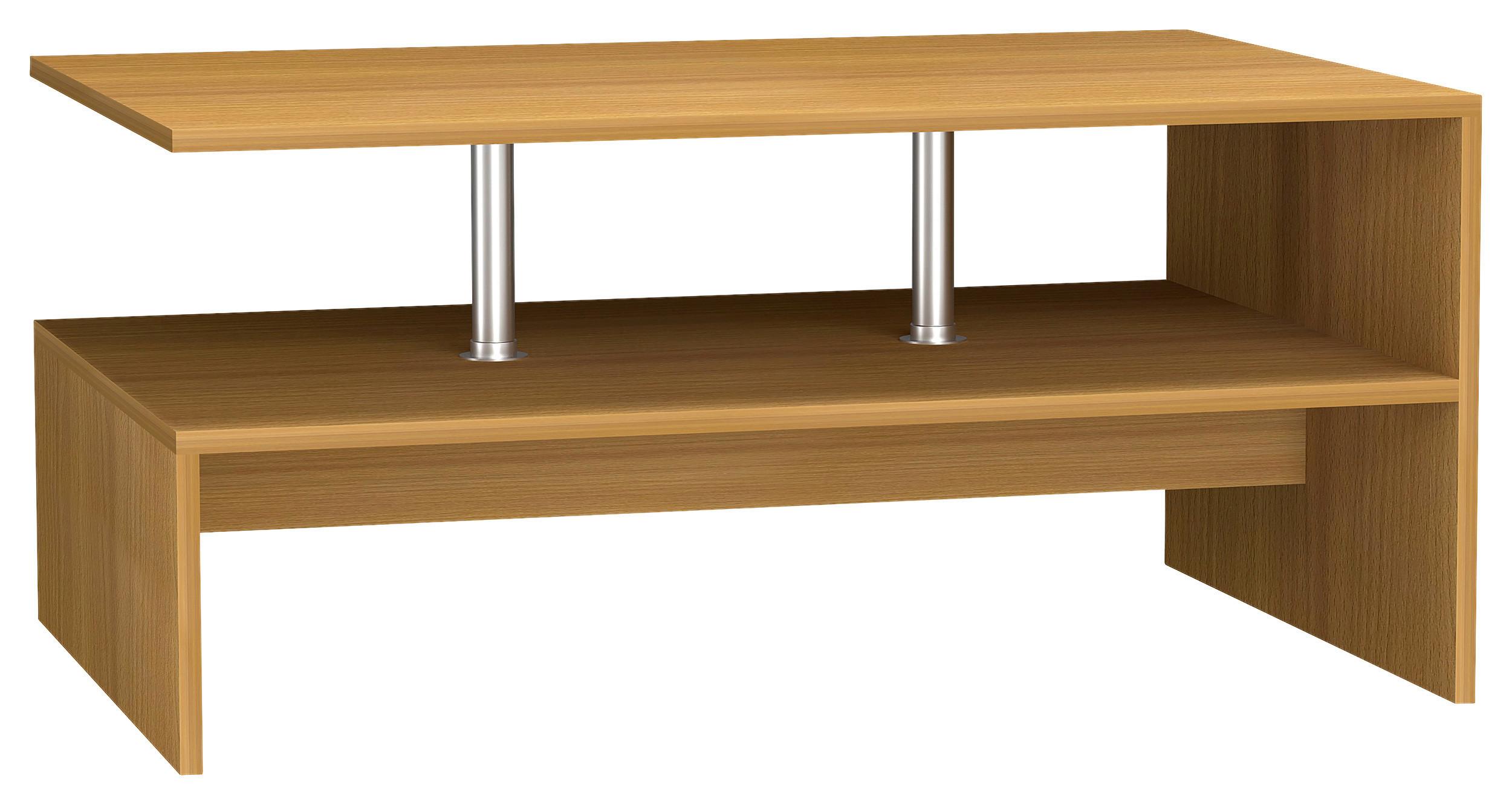 Couchtisch Maliso L - Buchefarben, Design, Holzwerkstoff (90/60/42cm) - MID.YOU