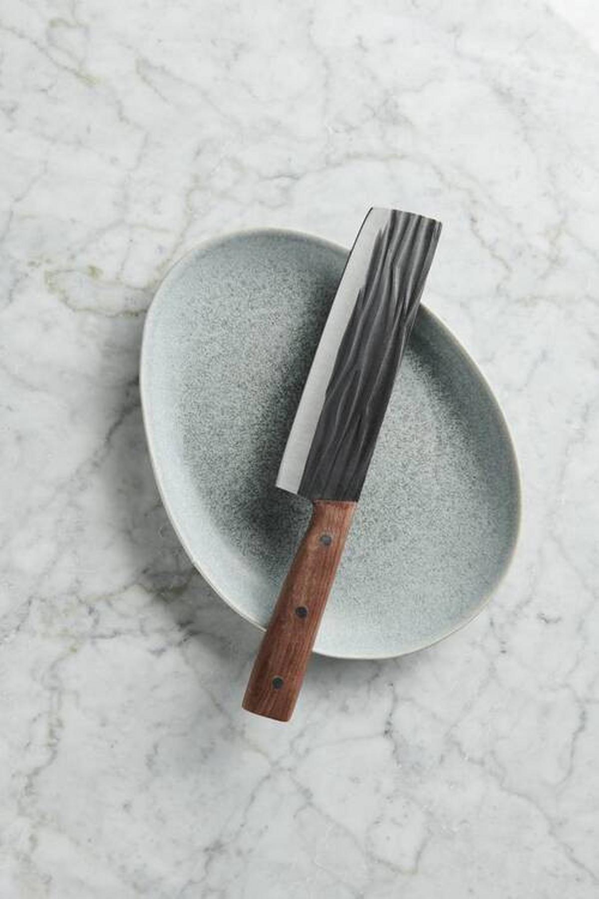 Univerzális Kés Kenshin - ezüst/fekete, Romantik / Landhaus, fém (30cm) - Premium Living