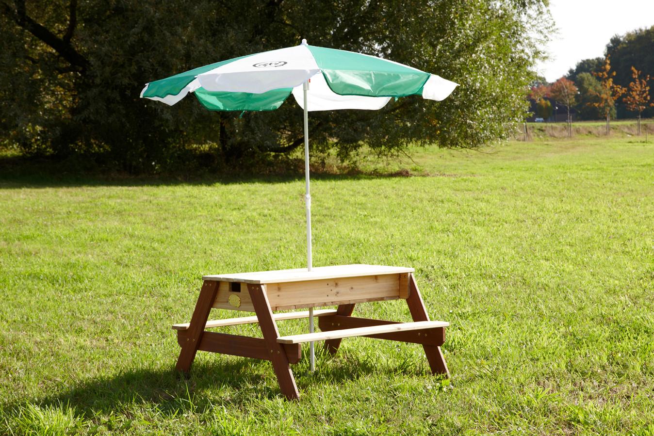 Kinder-Gartentisch Axi Nick Braun Sand-Wassertisch - Braun, Basics, Holz (80/56/90cm) - Ambia Garden