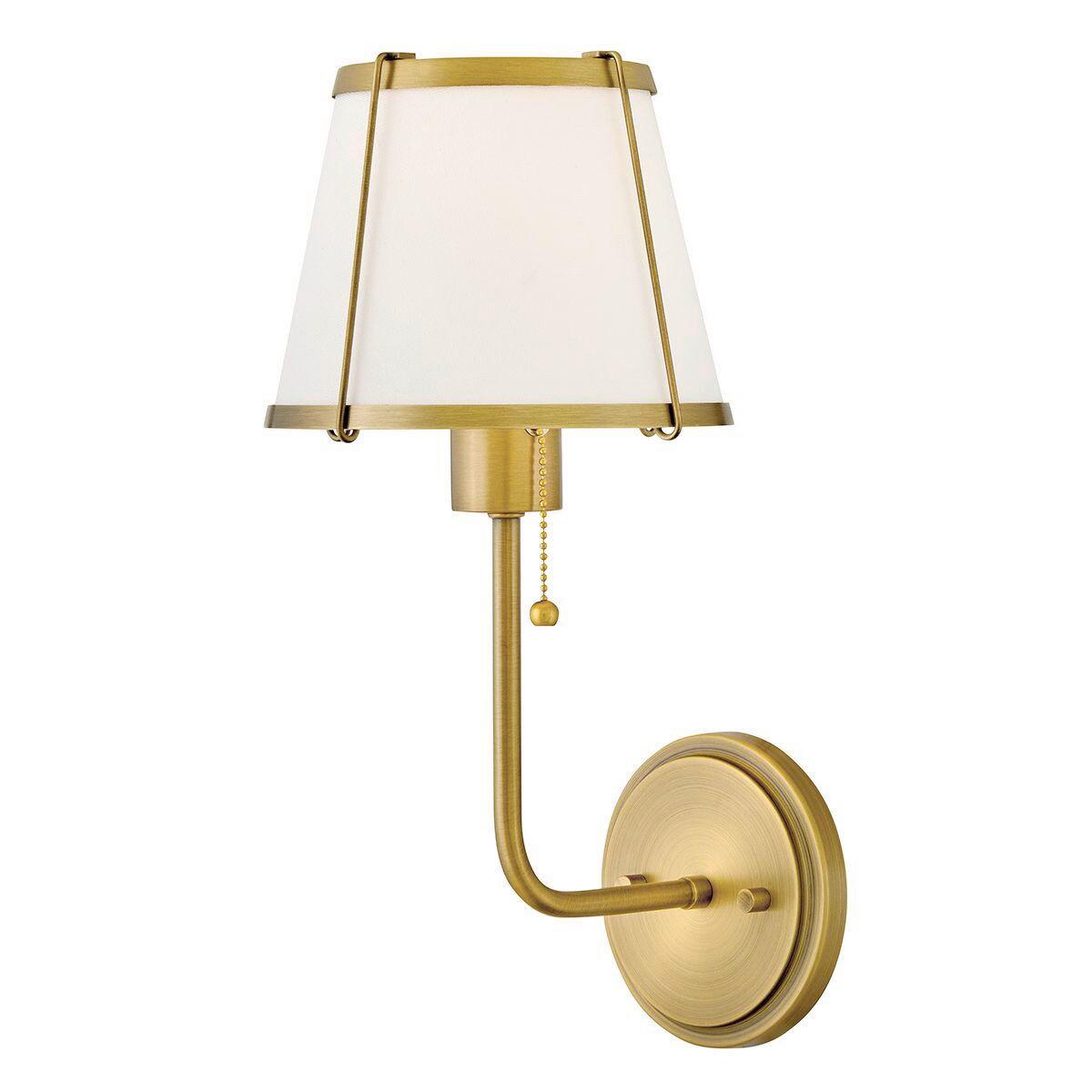 Falilámpa Hk-Clarke1-Dbr-Ow - aranyszínű/gyöngyház, Konventionell, fém (40/18,4/22,2cm) - Elstead Lighting