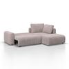ECKSOFA GIA - Hellgrau/Schwarz, MODERN, Holz/Kunststoff (261/197cm) - Bessagi Home