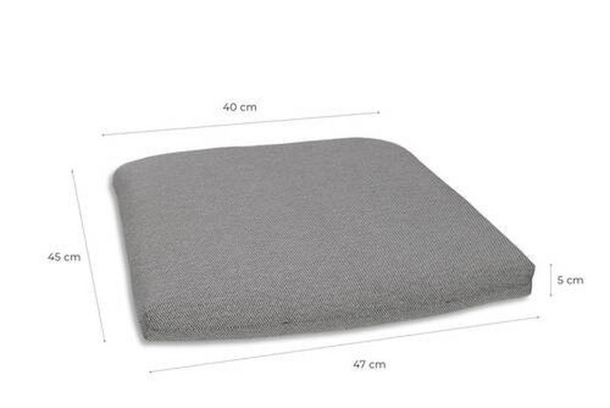 ZESTAW PODUSZEK OGRODOWYCH 20925 - szary, Basics, tkanina (40-47/5/45cm) - Mömax
