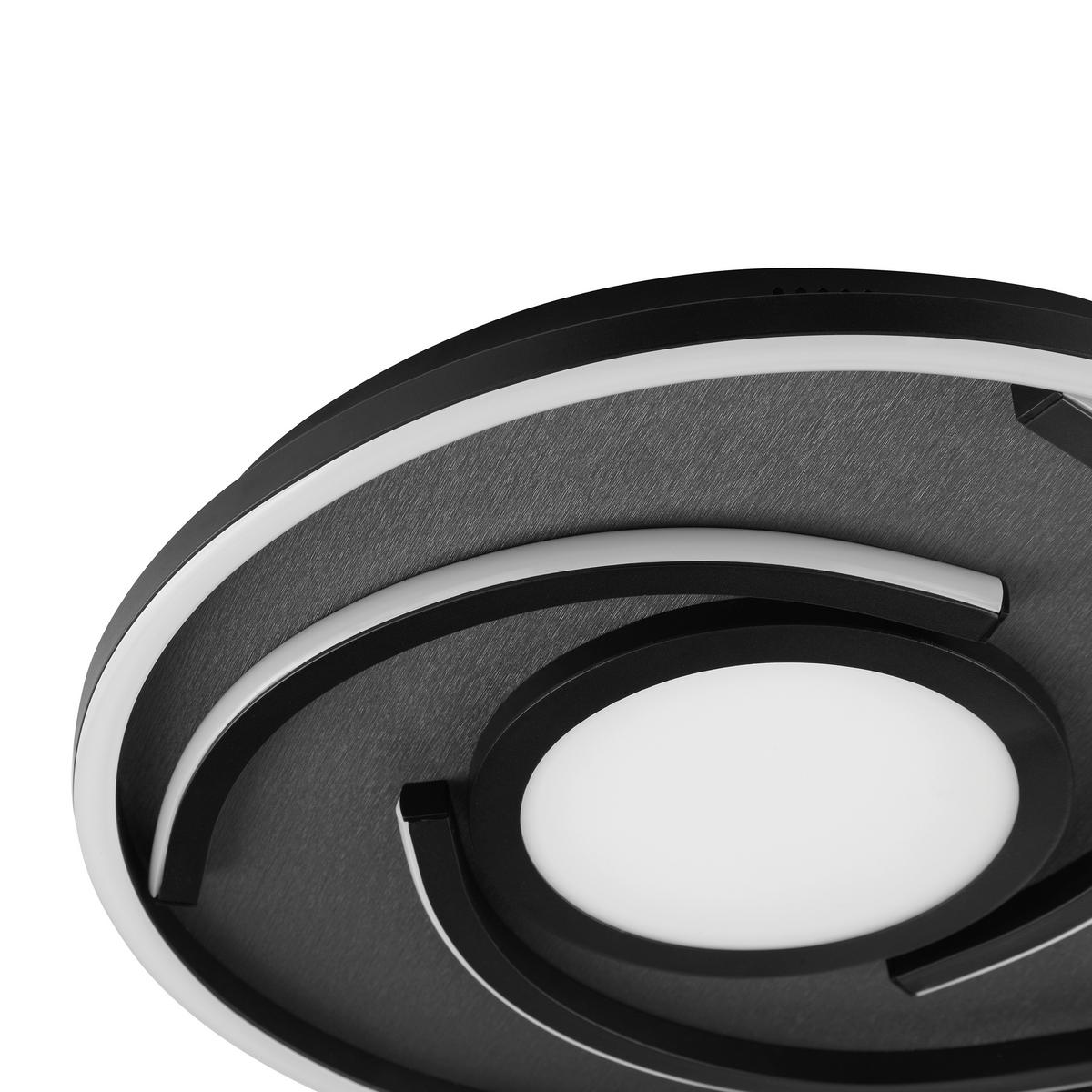 LAMPA SUFITOWA LED G81197/76 HARDY - czarny, Design, tworzywo sztuczne/metal (35/4,8cm) - Brilliant