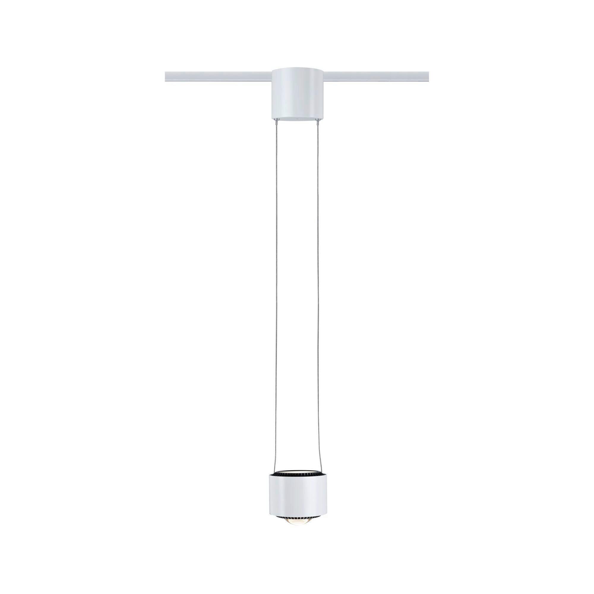 Schienensystem-Hängeleuchte Aldan in Weiß max. 13 W - Weiß, Basics, Metall (9.8/8.5cm) - Paulmann