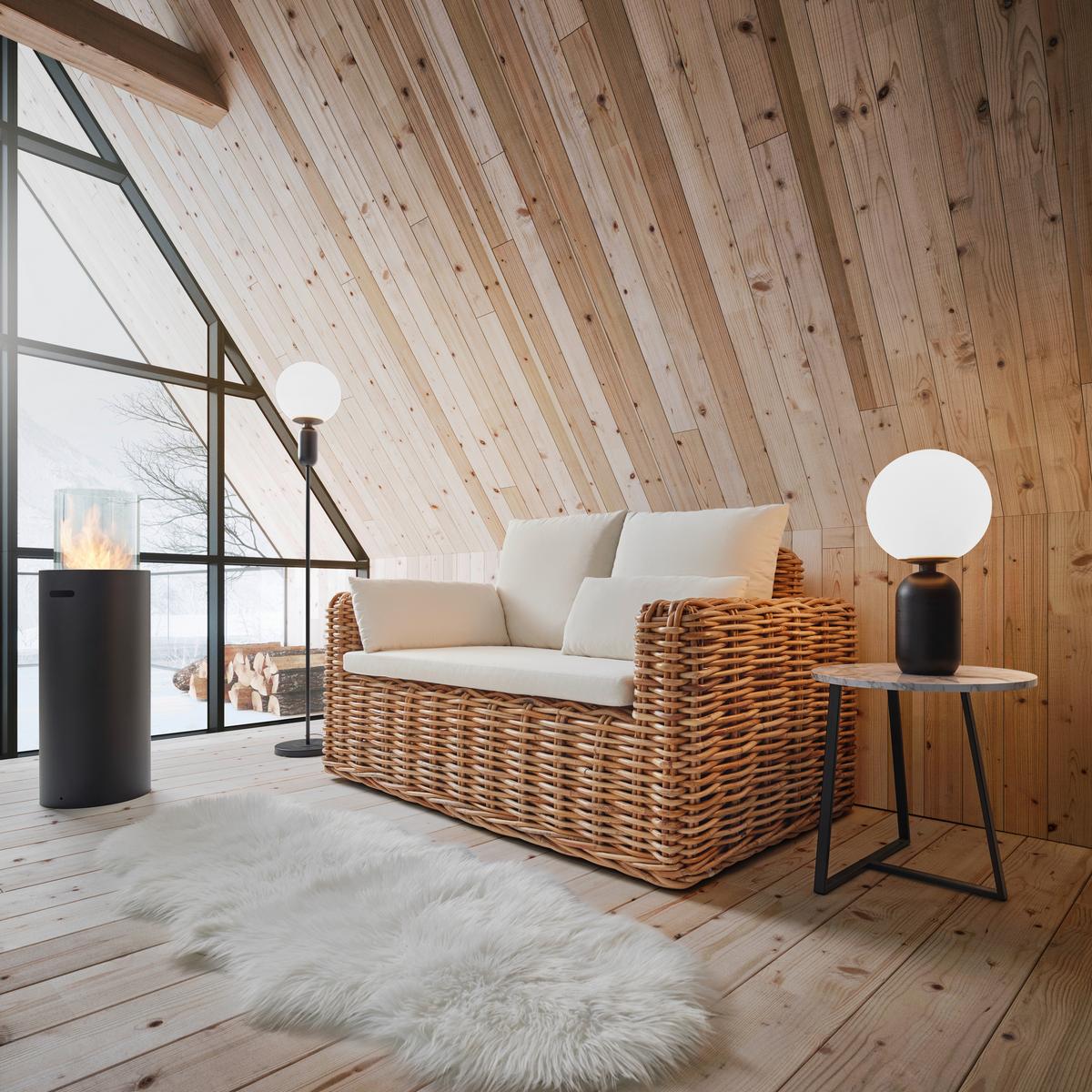 Dvosed Leano, Iz Ratana - bela/naravne barve, Moderno, tekstil/naravni materiali (150/78/87cm) - Bessagi Garden