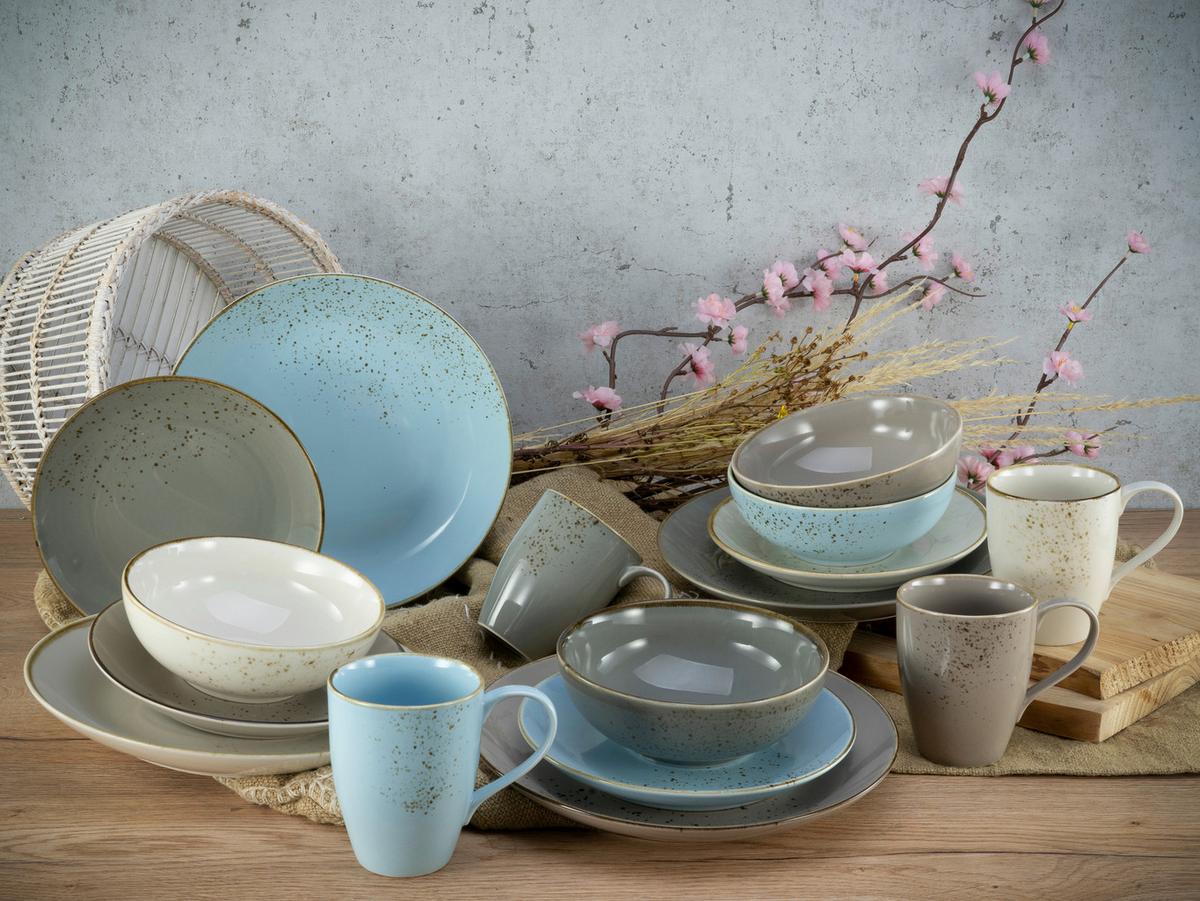 Kombinirani Servis Skandinavien, 16-Delni - večbarvno, Trend, keramika - Creatable