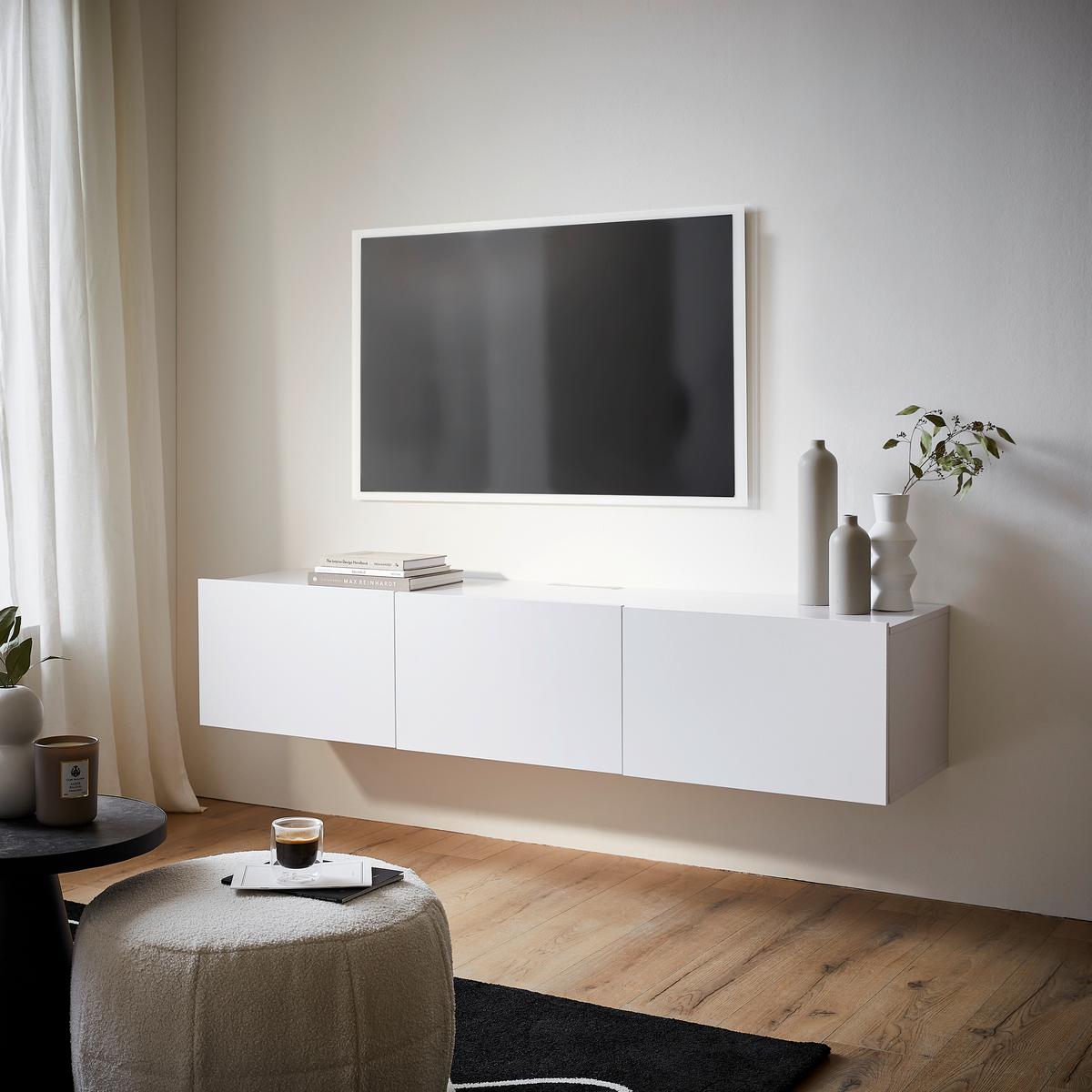 KOMODA NISKA NEWNIQ - biały, Design, materiał drewnopochodny (180/36,7/42cm) - Hom`in