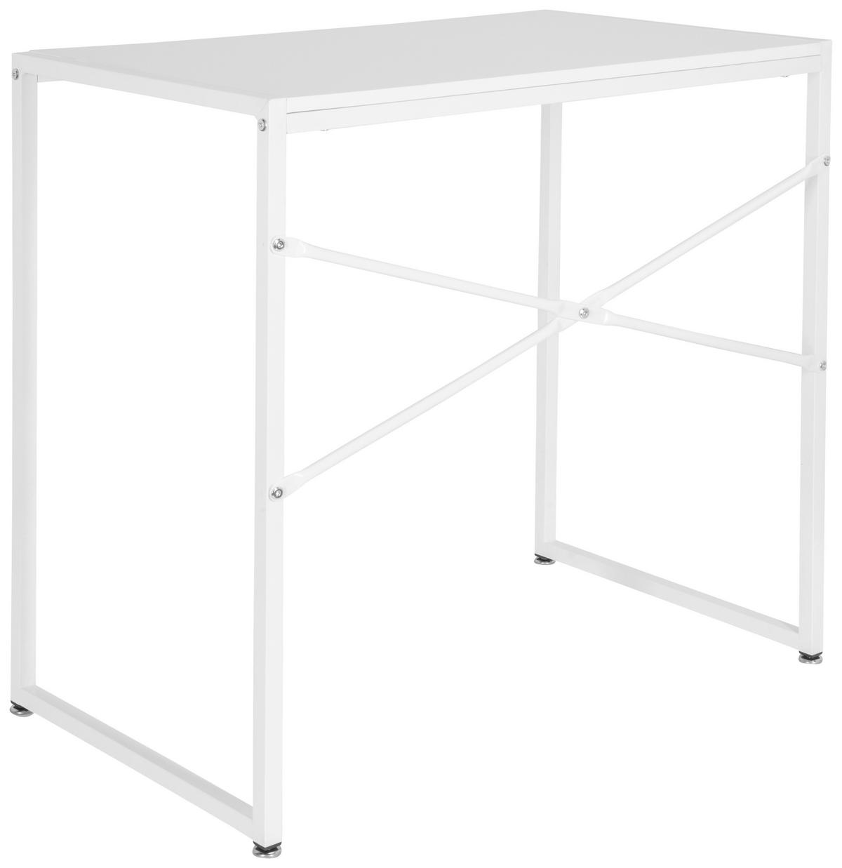Pisalna Miza Easy Up I, Bela - bela, Moderno, kovina/leseni material (78/46/76cm) - MID.YOU