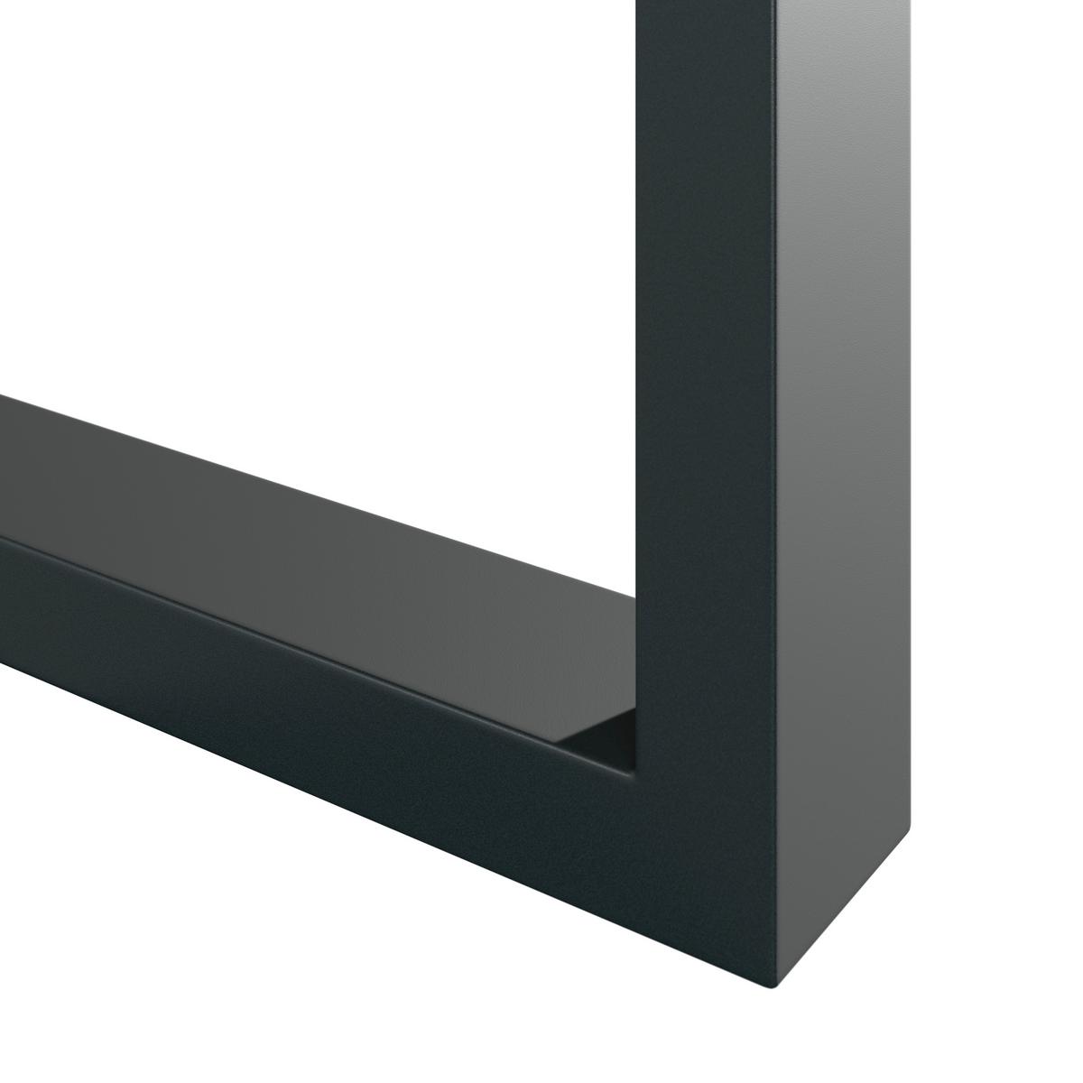 Esstisch Yola in Holz Eiche massiv ca. 200x100 cm - Eichefarben, MODERN, Holz/Metall (200/100/76cm) - Bessagi Home