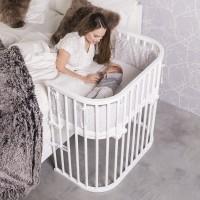 ŁÓŻKO DOSTAWNE 166102 BABYBAY BOXSPRING - biały, Basics, drewno (94/54/96,5cm) - Babybay