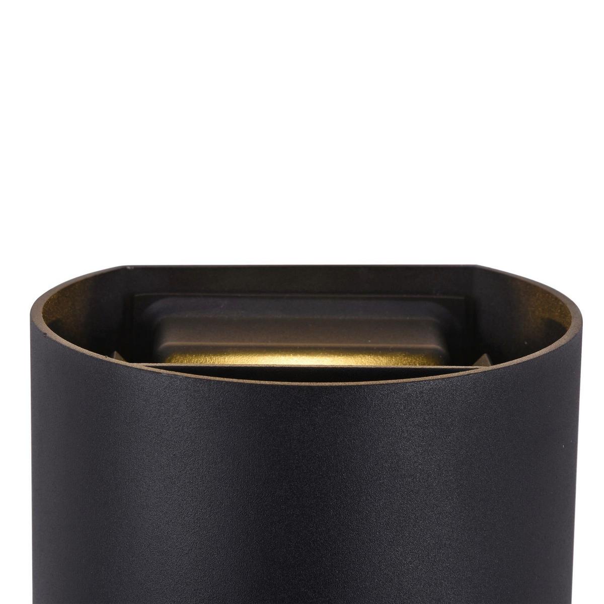 Außenwandleuchte Fulton Schwarz max. 6 Watt - Schwarz, Trend, Metall (9,5/13,5/11,5cm) - MAYTONI