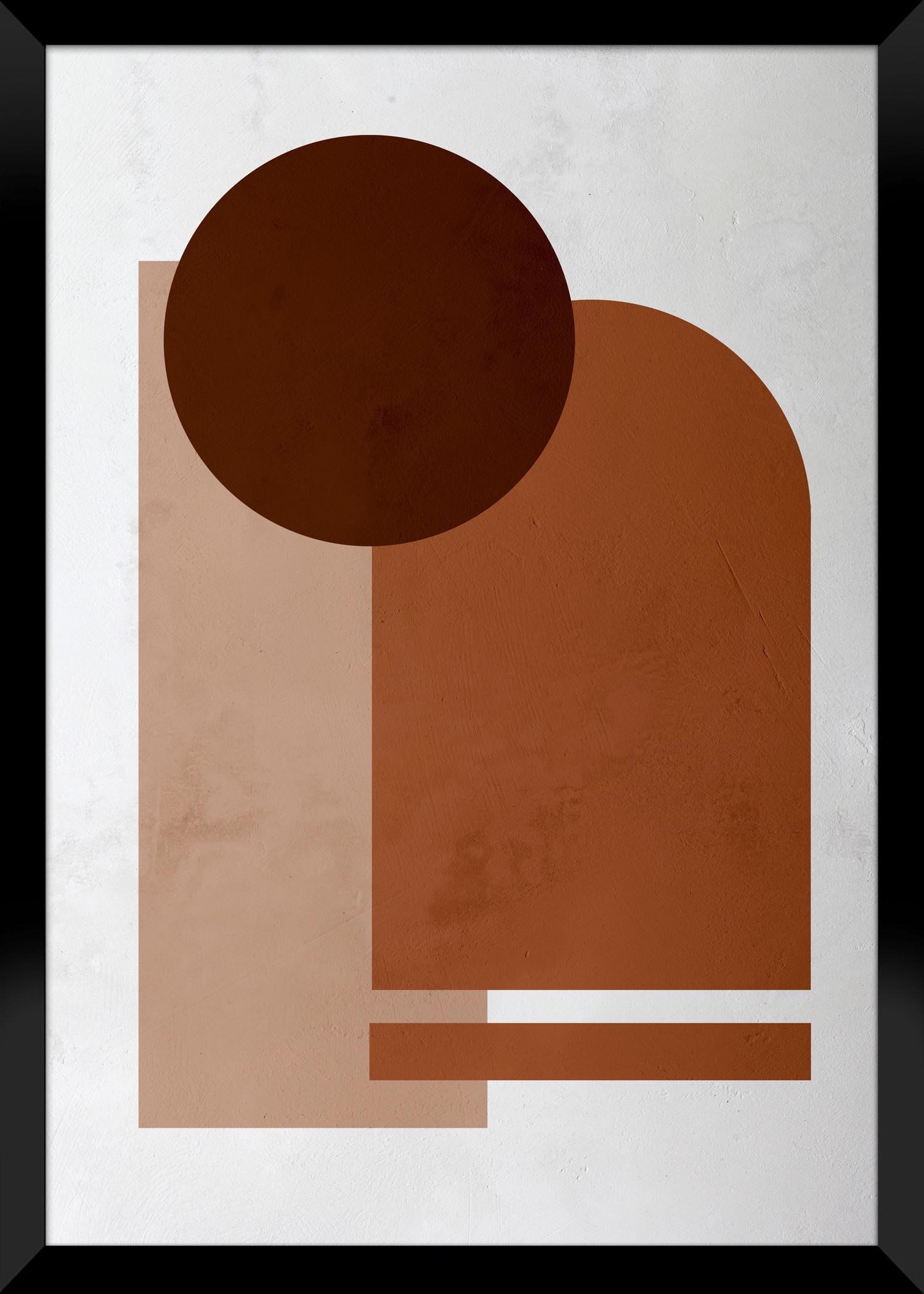 Bild Image ca. 30x40cm - Dunkelbraun/Beige, Holzwerkstoff/Papier (30/40cm) - Modern Living