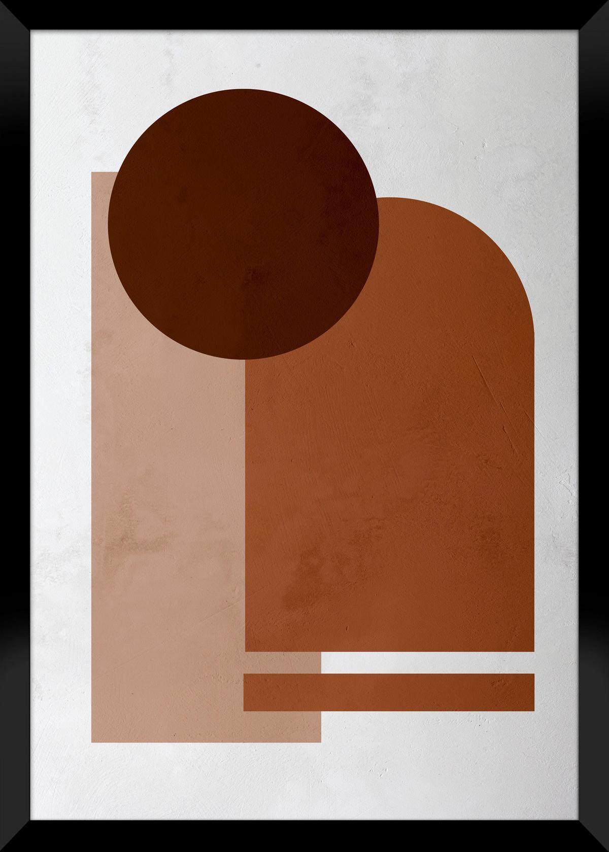 Bild Image ca. 30x40cm - Dunkelbraun/Beige, Holzwerkstoff/Papier (30/40cm) - Modern Living