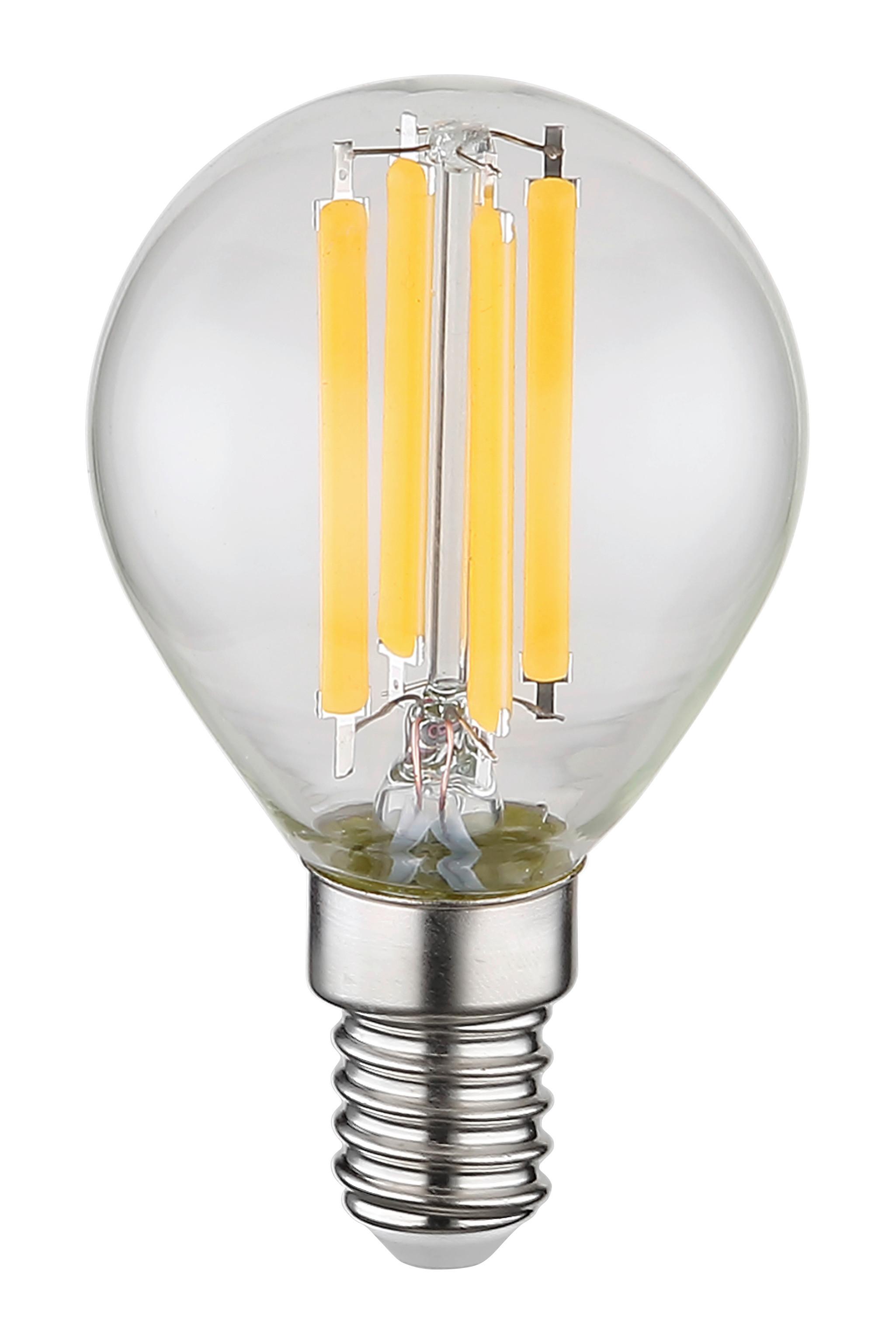 Led-sijalka 10578k - prozorno, kovina/steklo (4,5/7,8cm) - Globo