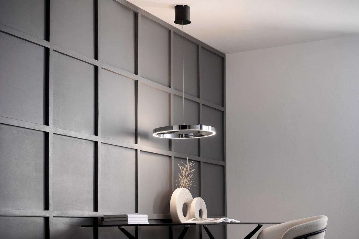 LAMPA WISZĄCA LED DRITO *DK* - przejrzysty, Trend, tworzywo sztuczne/metal (50/50-200cm) - Dieter Knoll