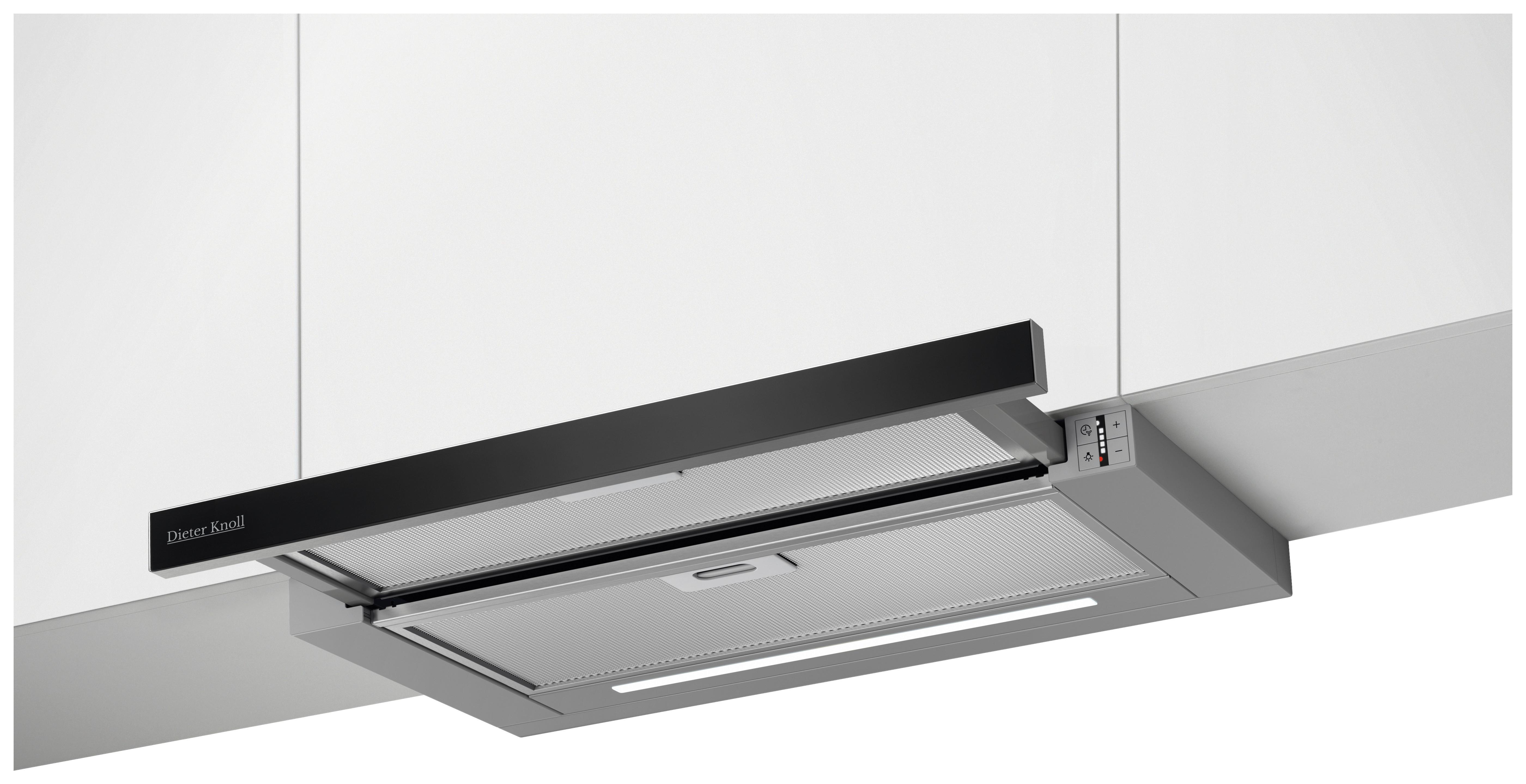 Dunstabzugshaube DK6HP661B - Edelstahlfarben/Schwarz, Basics, Metall (59,8/39,5/30cm) - Dieter Knoll