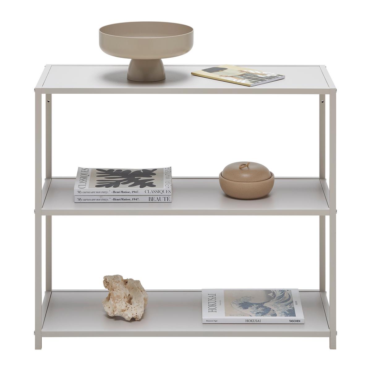 Regal Bastian Kaschmirfarben ca. 77x68x30cm - Kaschmir, Modern, Holzwerkstoff/Metall (77/68/30cm) - Based