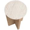 SIDOBORD MATERA -TREND - naturfärgad, Modern, trämaterial/sten (34/54cm) - Premium Living