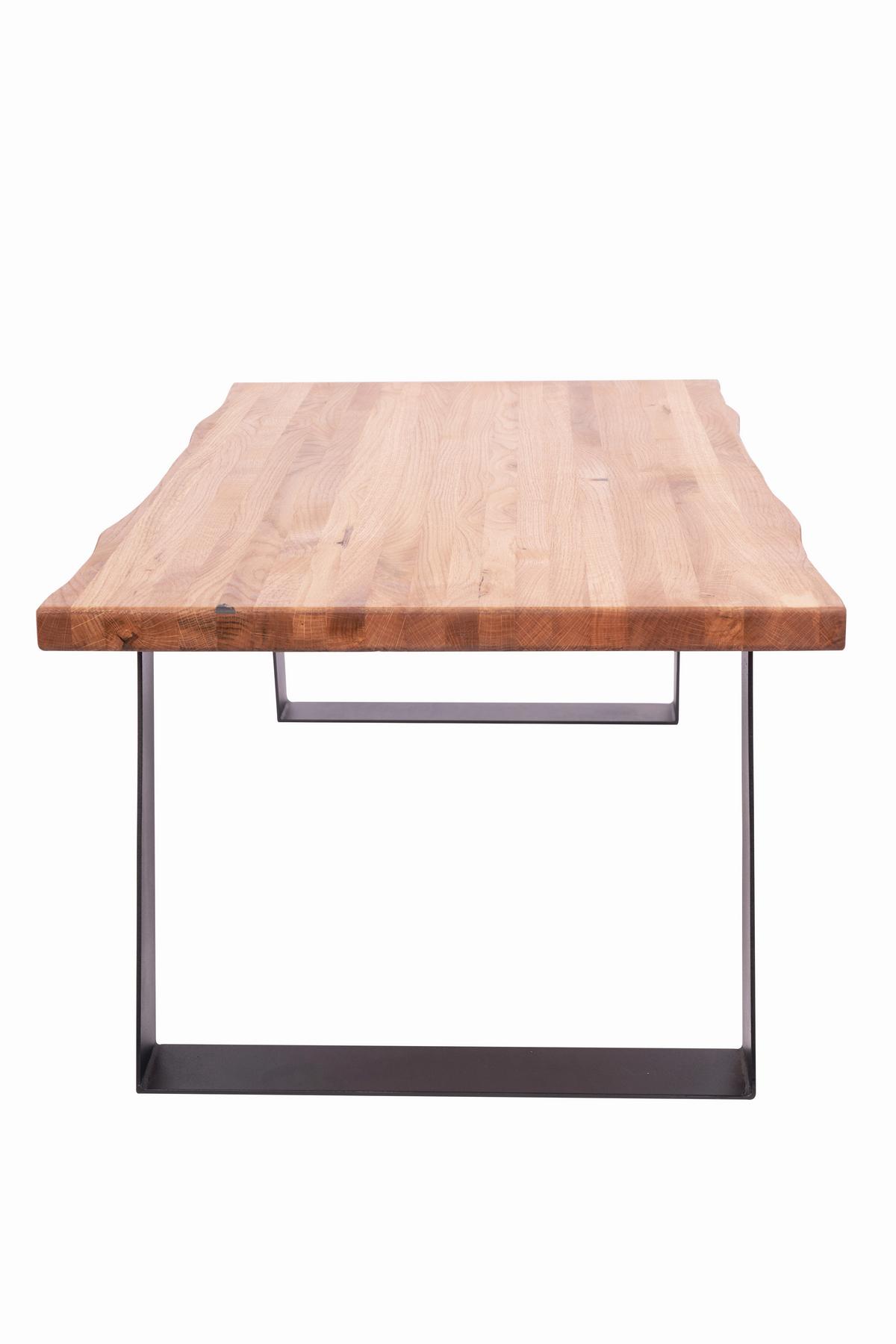 Couchtisch B152415 Jonas - Eichefarben/Schwarz, Natur, Holz/Metall (110/44/60cm) - Globo