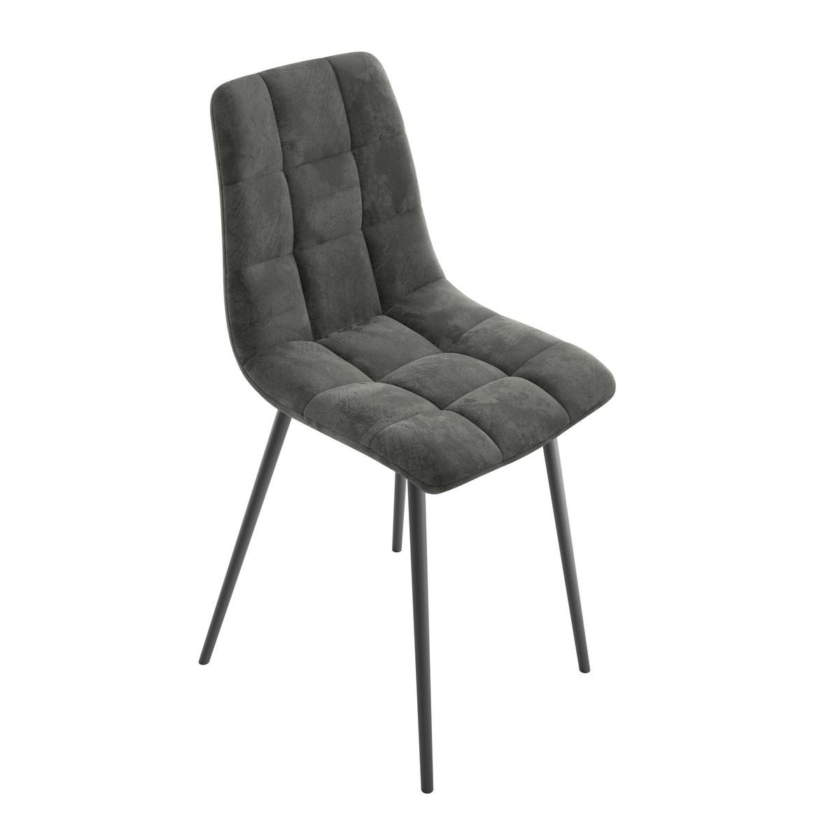 Stolica Lech - siva/crna, Konvencionalno, drvo/metal (45/88/55cm)