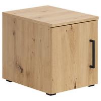 Aufsatzschrank Multistauraum Eiche Artisan - Schwarz/Eiche Artisan, MODERN, Holzwerkstoff/Kunststoff (30/35/40cm) - Mömax