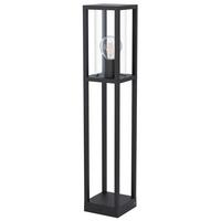 Aussenstehleuchte 98715* Cascinetta - Klar/Schwarz, Design, Glas/Metall (15/15/79,5cm) - Eglo