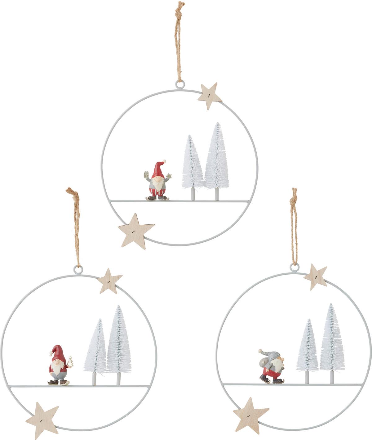 Függődísz Bolle - többszínű, Basics, műanyag/fém (24/28/3cm) - Modern Living
