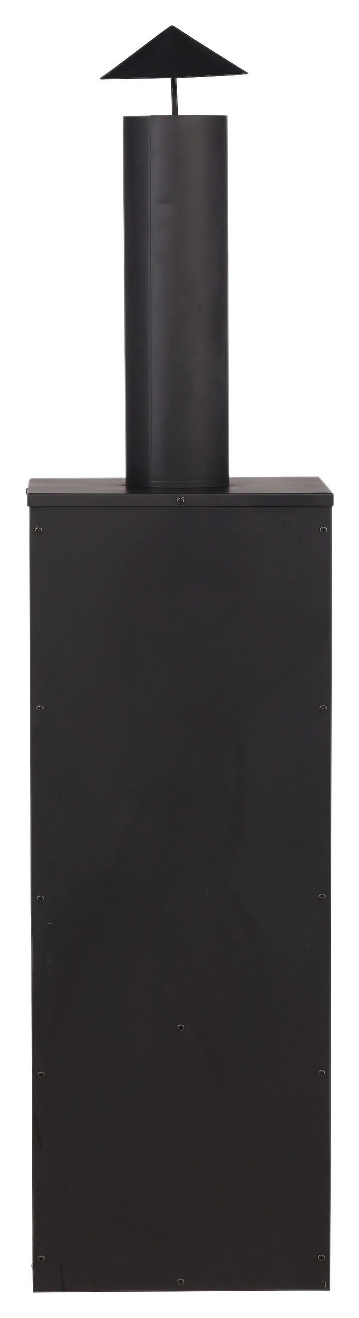 Feuerstelle Makarima ca. 45x199x45 cm Schwarz - Schwarz, KONVENTIONELL, Metall (45/199/45cm) - Gardenson