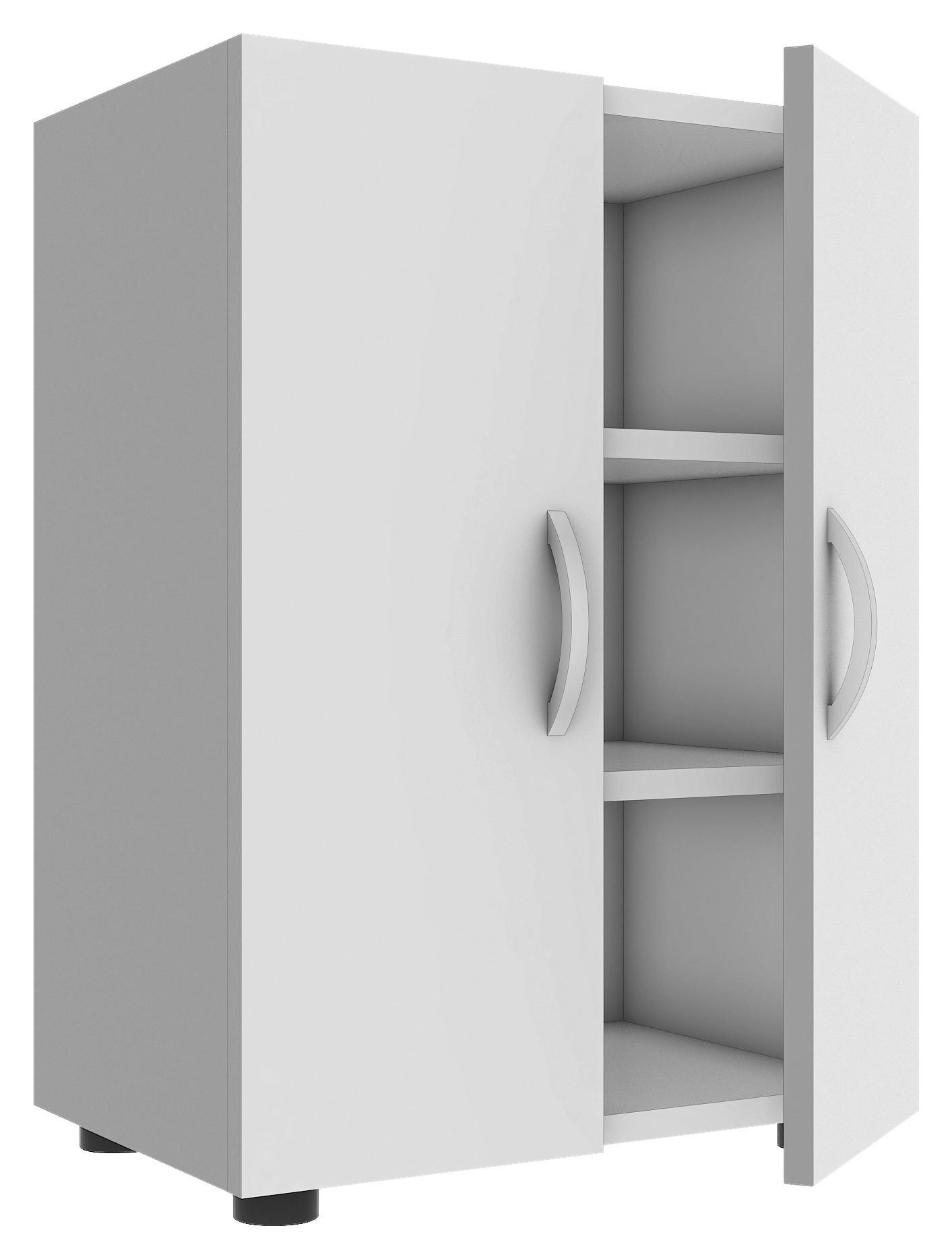 Omara Za Čevlje Ulas, Bela - siva/bela, Moderno, kovina/umetna masa (49/74/30cm) - MID.YOU