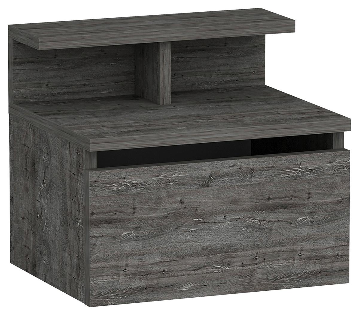 NACHTTISCH HADES - Graphitfarben, Design, Holzwerkstoff (39,8/35/31,6cm) - MID.YOU
